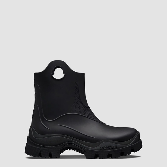 Moncler Misty Rain Boots. Black. Sz. 8. New with Box - Picture 12 of 14